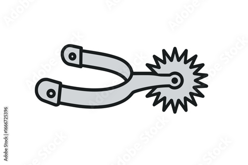 Vector Illustration of Cowboy Spur