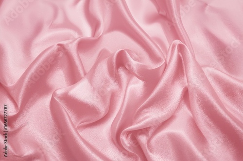 Luxurious pink satin with s...