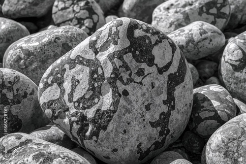 Monochrome abstract stones ...