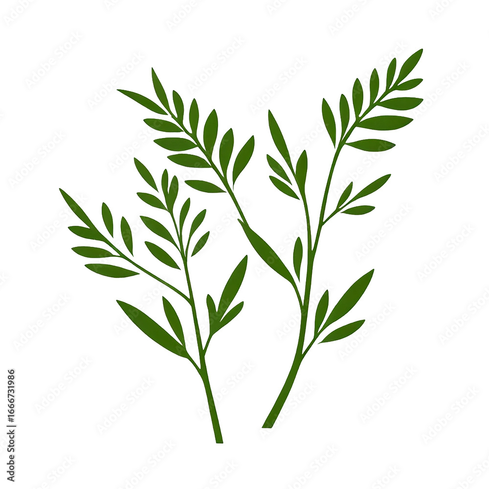 Obraz premium Fresh green foliage dances in the gentle breeze of a sunlit garden
