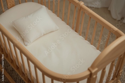 Supportive cradle pillow for bassinet and cot use