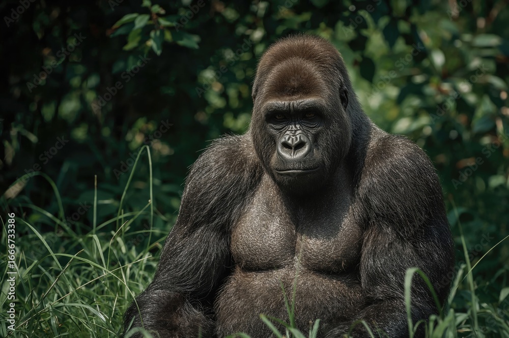 Obraz premium Close-up of a large female ape