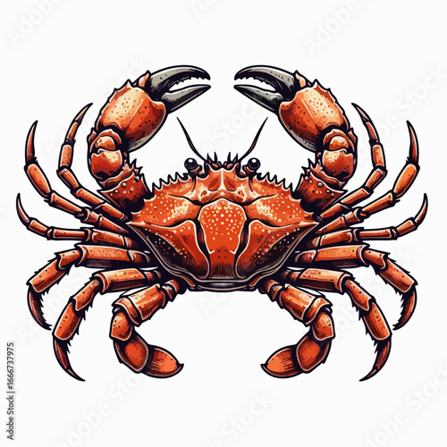Alaskan crab vector illustration