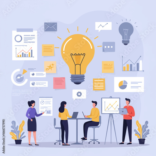 business man with idea concept