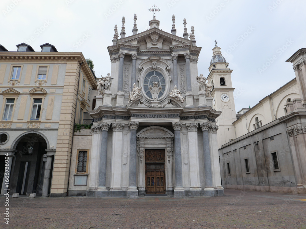 Obraz premium Santa Cristina church in Turin