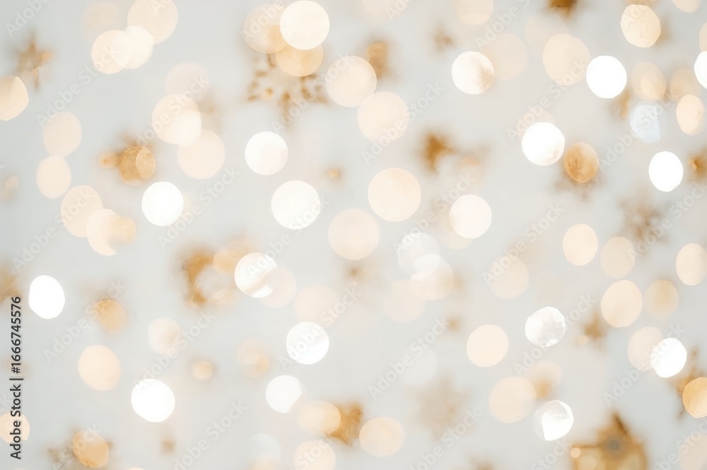Obraz premium Blurred Light Effects Background with Christmas Theme and Vintage Gold Design