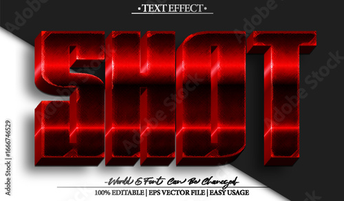 Action Shot Fire Bullet Gun Text Effect Editable Alphabet