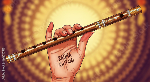 Radha Ashtami Greeting with...