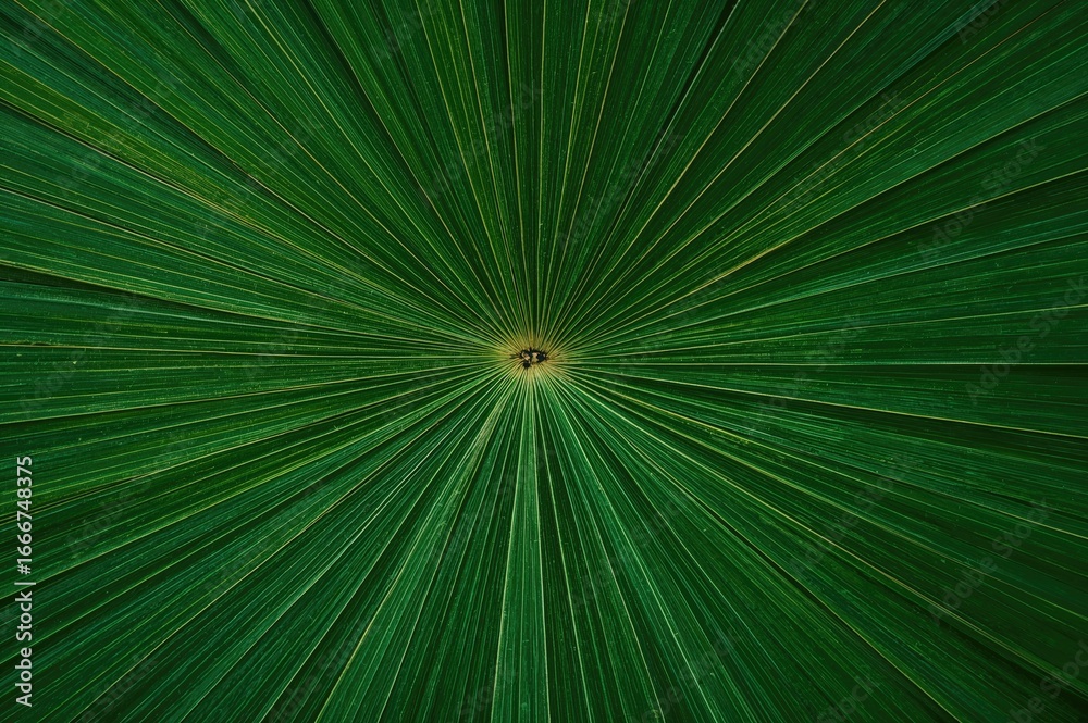 Obraz premium Intricate palm leaf pattern forming a natural symmetry