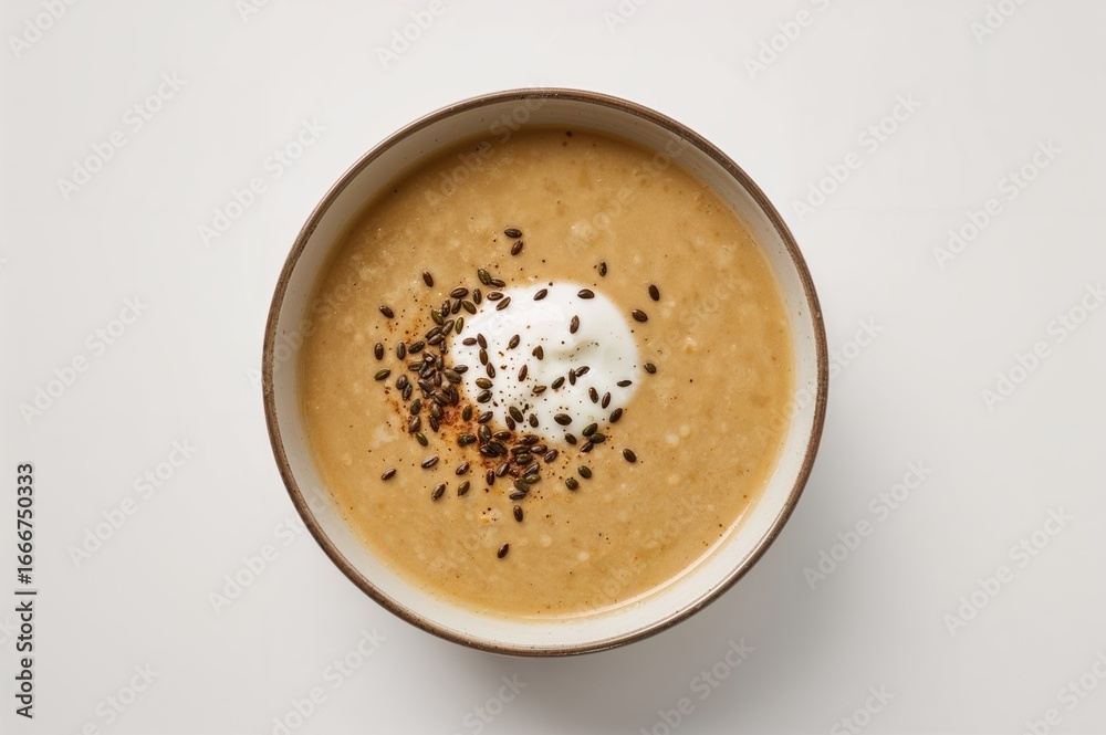 Traditional creamy caraway soup, rich and flavorful. Traditional creamy caraway soup, rich and flavorful.