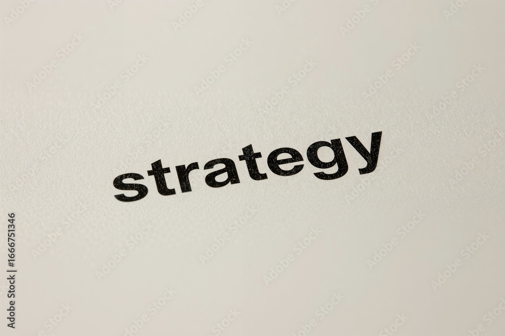 Fototapeta premium Explanation of strategy concept
