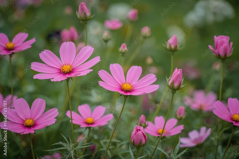 Fototapeta premium Galactic Blossoms and New Shoots