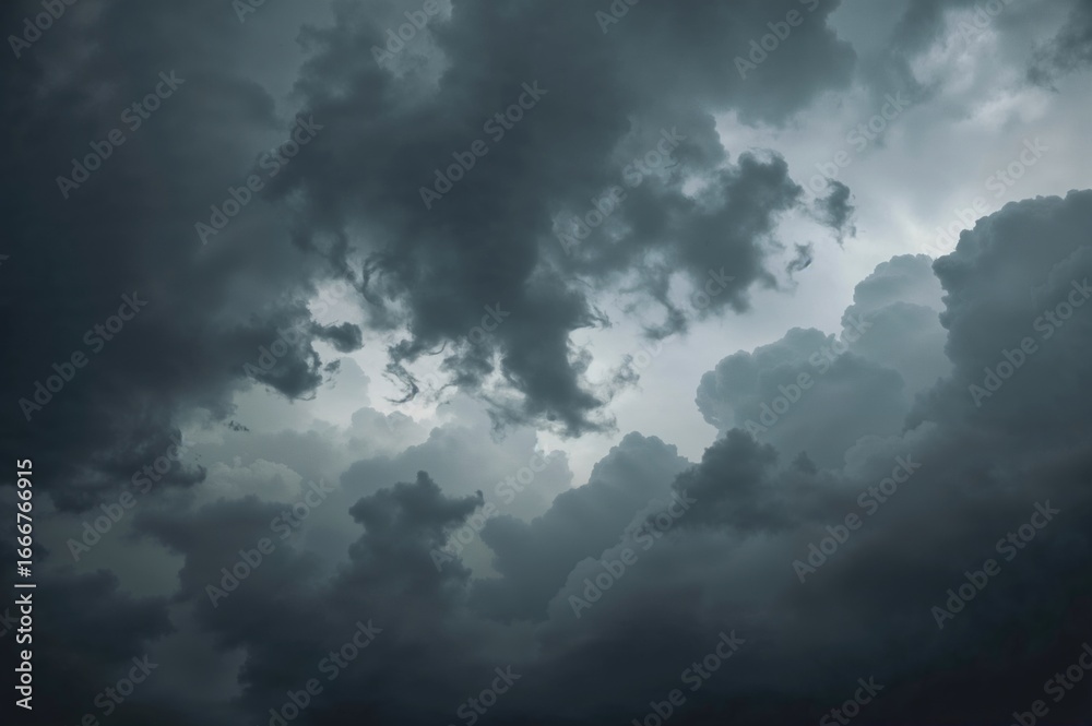 Fototapeta premium Gloomy and threatening cloudscape