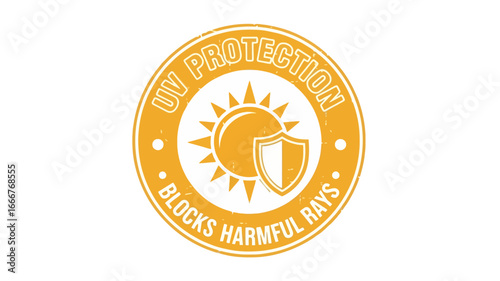 UV Protection Shield Icon for Harmful Sun Rays