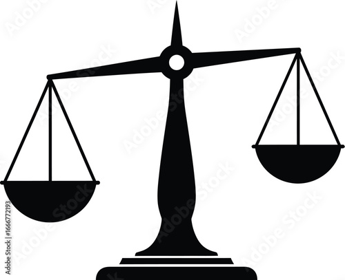 Classic balance scales symbolizing justice and fairness