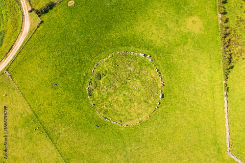 Beltany Stone Circle with ancient stones in Donegal