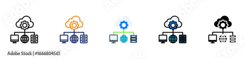 It Infrastructure Icon Multi Style 