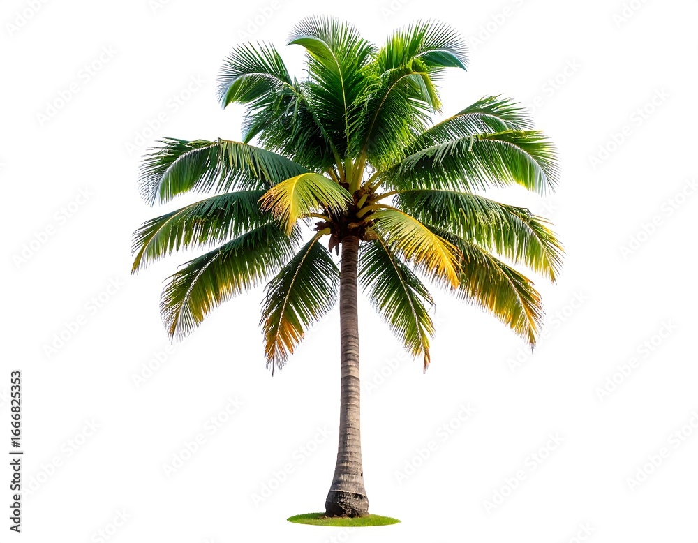 Obraz premium Isolated coconut palm tree