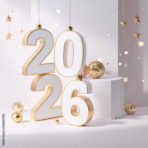 2026 typography 3D Design