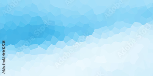 Abstract blue gradient mosaic background for digital design and creative projects