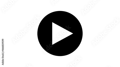Free Download Create a perfect solid-black circle with a white chevron arrow, add a narrow triangular black notch resembling a paper-plane with two facets, and maintain a symmetrical, flat vector style. - GFXLoad