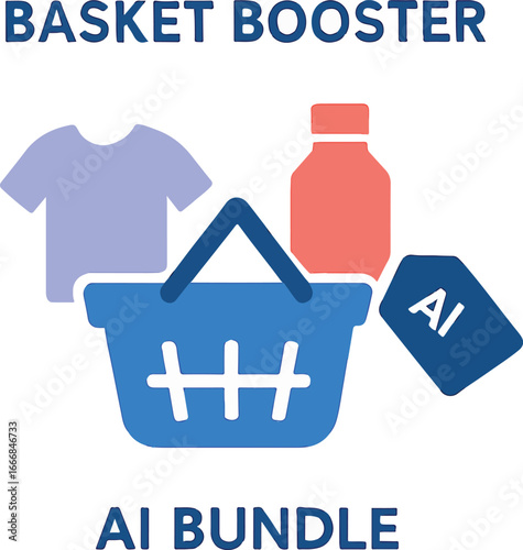 Basket booster- 3 product mini icons + AI bundle' Illustration