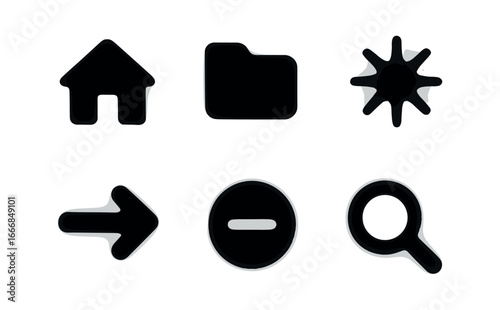 vector solid black filled icons flicker (nature): firefly glow candle flame sunlight through leaves lightning starlight campfire sparks.