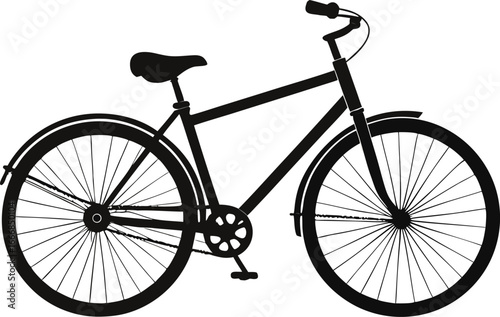 bicycle on white background