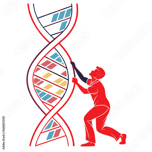 dna strand in the form of a dna