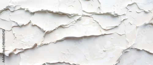 Textured Plaster Strokes: An abstract view showcases a close-up of rough-textured plaster strokes, inviting visual exploration, creating a sense of tactility and minimalist elegance.