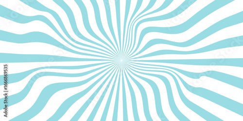 Blue sun rays background - Vector 10 eps