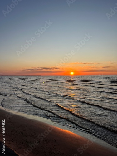 sunset on the beach