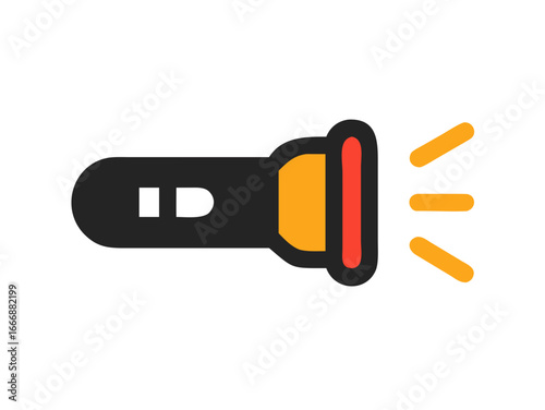 flashlight, torch, bright light, illumination, household object, everyday item
