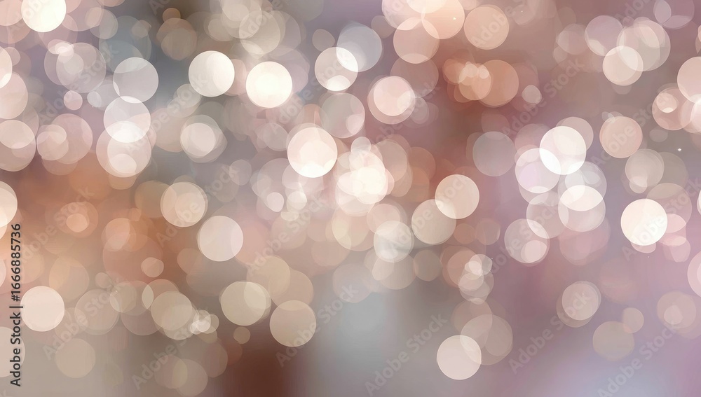 Obraz premium Soft, bokeh-filled abstract background. Pale, warm tones of light pink, beige and muted grey