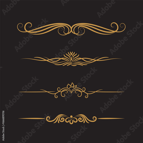Luxury artistic floral ornament design 
