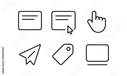 vector outline icons customer satisfaction survey (open feedback): text area placeholder text cursor line submit icon label tag shadow.