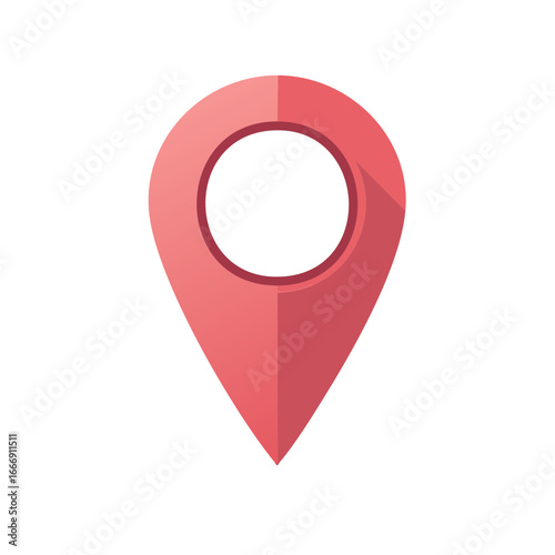 Free Download Simple Red Location Pin for Maps and Navigation With Shadow - GFXLoad