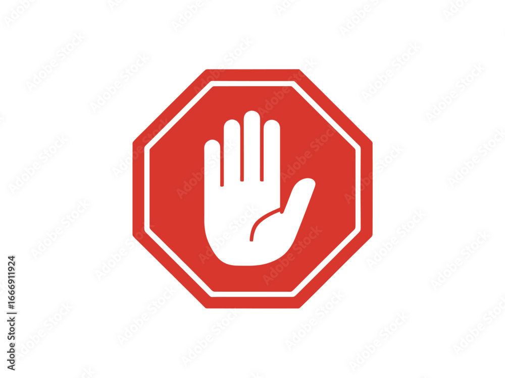 stop work icon over red polygon stop hand sign stop work icon over red polygon stop hand sign
