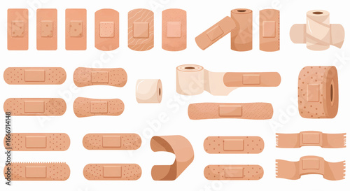Medical Adhesive Bandages A Comprehensive Collection of Illustrations