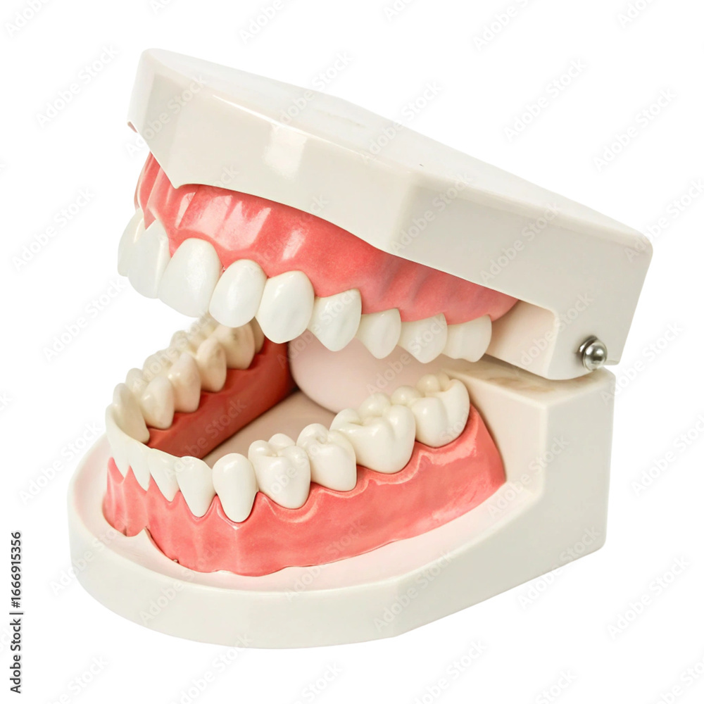 Obraz premium Teeth model isolated on transparent background 