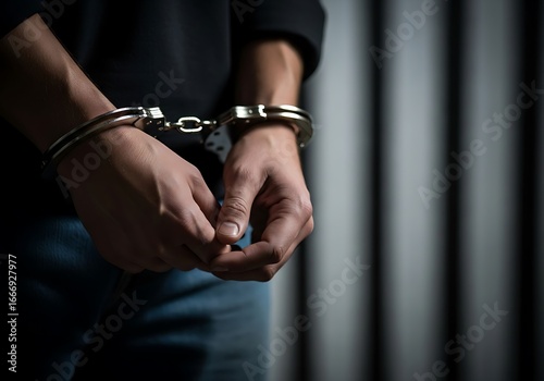 Person in handcuffs, symbolizing arrest and crime