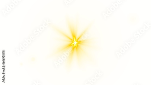PNG transparent sunlight special lens flare light effect. Shiny overlay of magic starburst, gold light, Dynamic golden starburst or lens flare effect with radiating beams, shine, explosion,