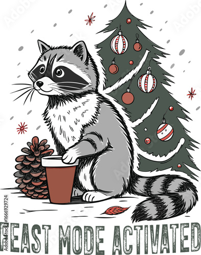 FEAST MODE ACTIVATED TYPHOGRAPHY T-SHIRT DESIGN