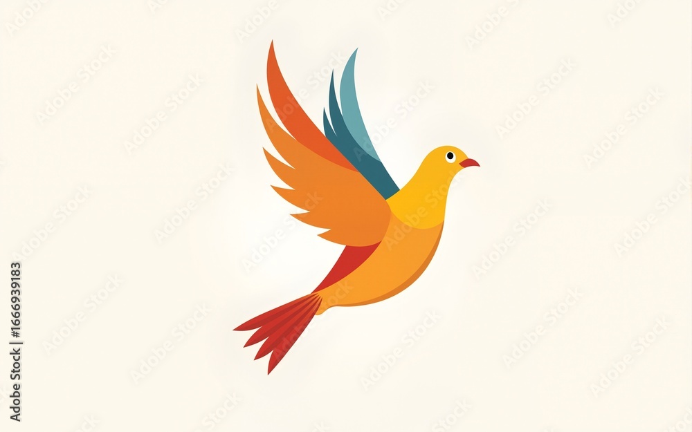 Obraz premium Human Rights Day Logo Featuring Peaceful Dove Illustration. High quality
