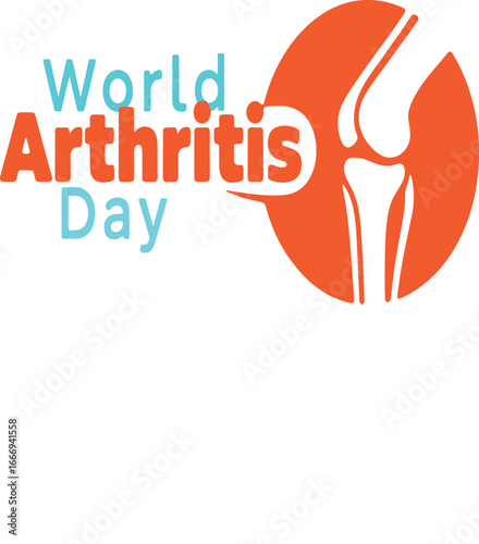 World Arthritis Day Awareness Emblem A Vibrant Osteoarthritis Illustration with Joint Pain Awareness Promoting Prevention and Support for Arthritis Sufferers