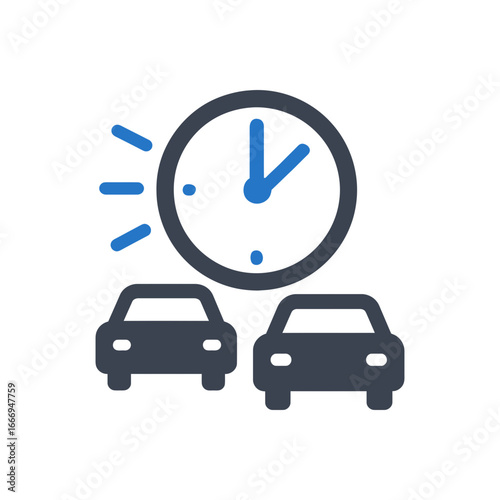 Traffic Congestion Peak Time icon