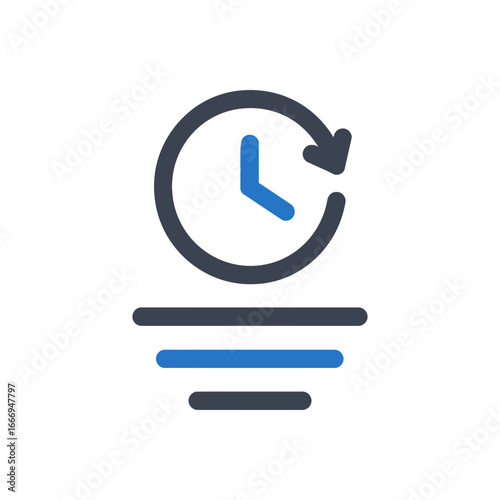 Canvas Print Time Recurrence Setting Icon