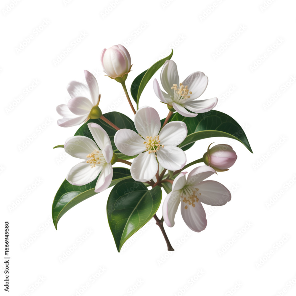 Fototapeta premium lily of the valley on white