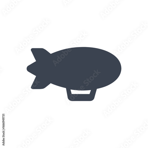 Airship Blimp Zeppelin Transport Icon