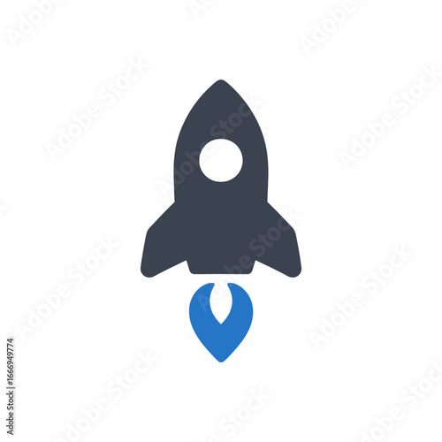 Vertical Launch Rocket Transport Icon